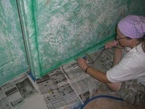 cimg2448 Me airbrushing. My first time, and it was a challenge to get the paint where I wanted it to go.